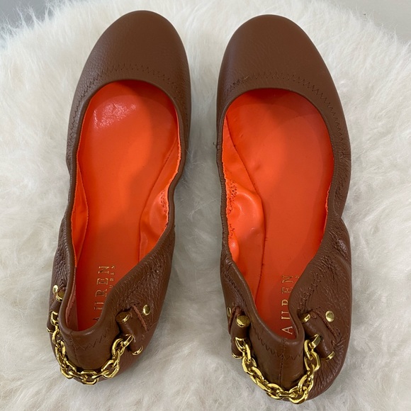 Lauren Ralph Lauren Shoes - Ralph Lauren brown leather flats